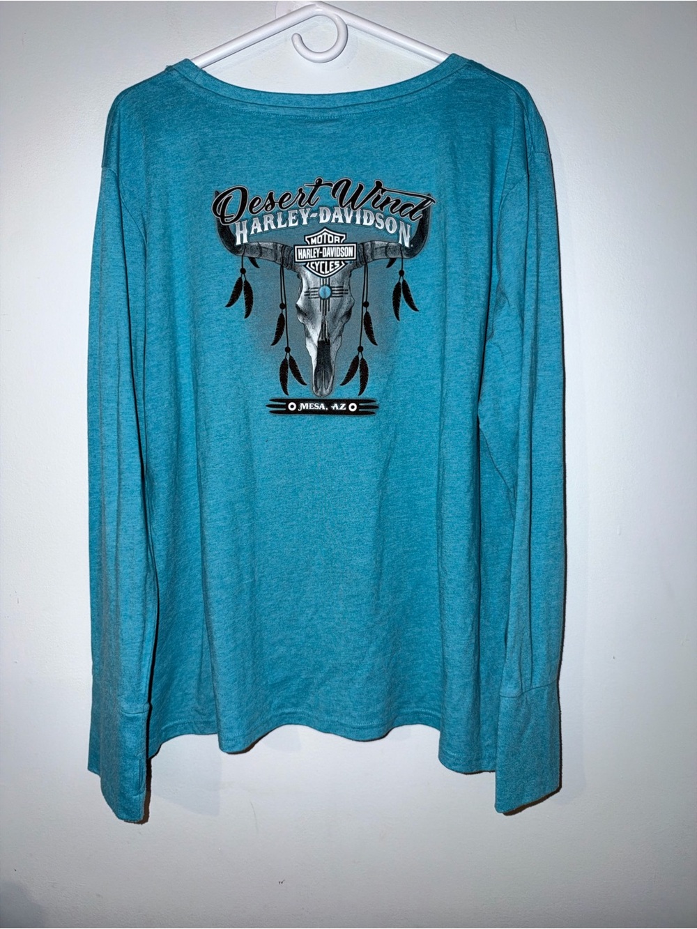 Harley-Davidson Teal Desert Wind Long Sleeve Tee